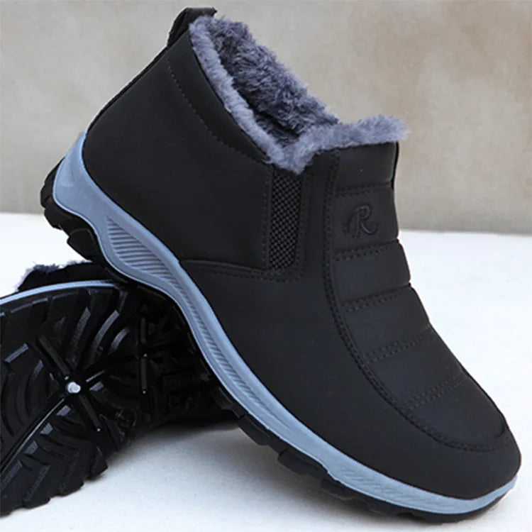 Women's Waterproof Snow Boots & Men's Casual Slip-On Winter Boots