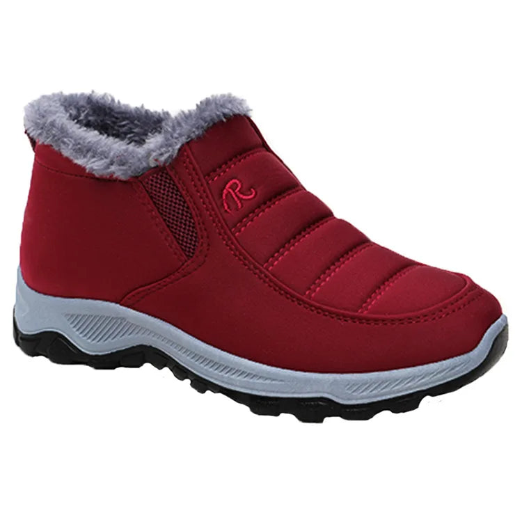 Women's Waterproof Snow Boots & Men's Casual Slip-On Winter Boots