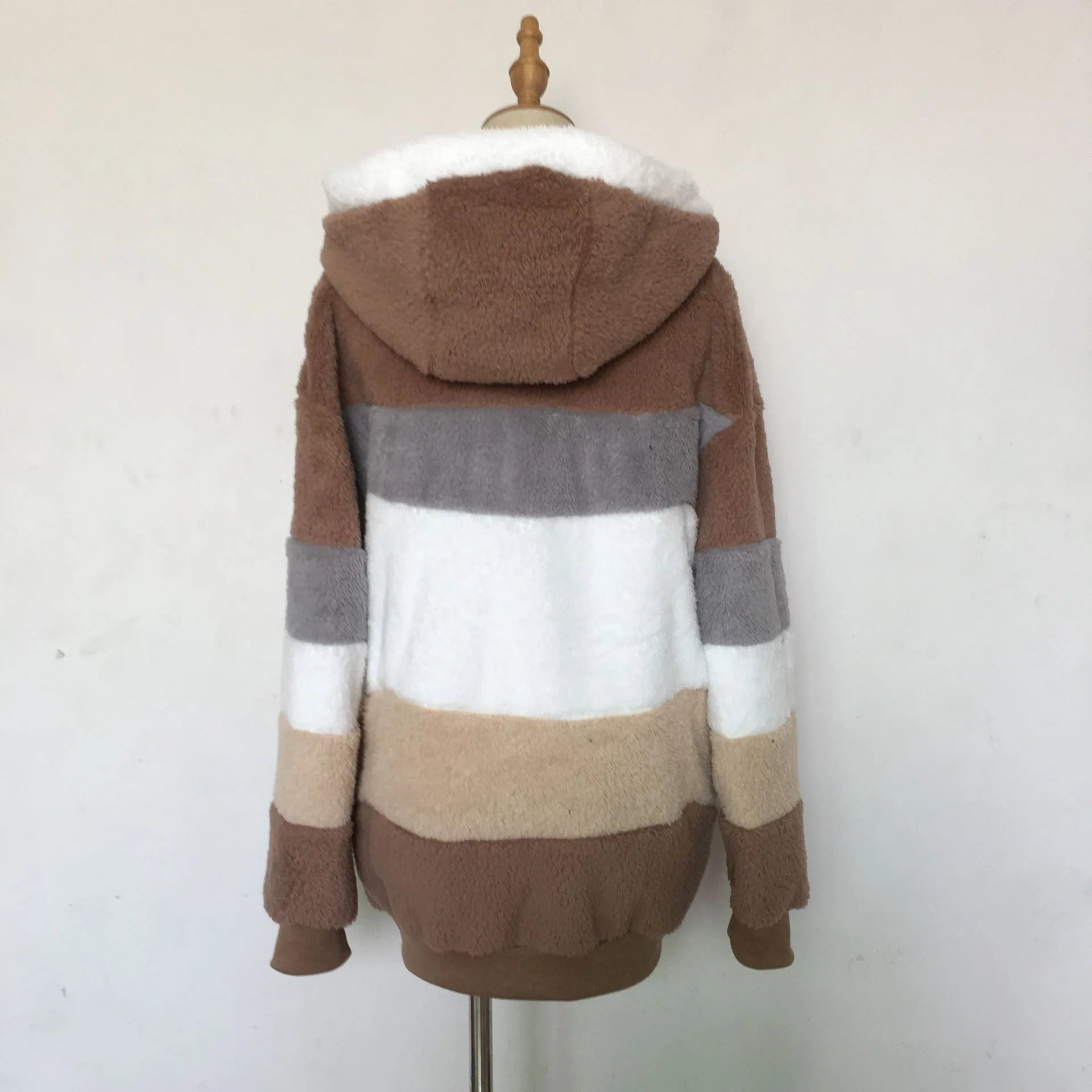 Oversized Hooded Jacket for Women - Autumn Winter Plush Coat 2023