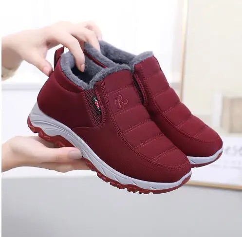 Women's Waterproof Snow Boots & Men's Casual Slip-On Winter Boots