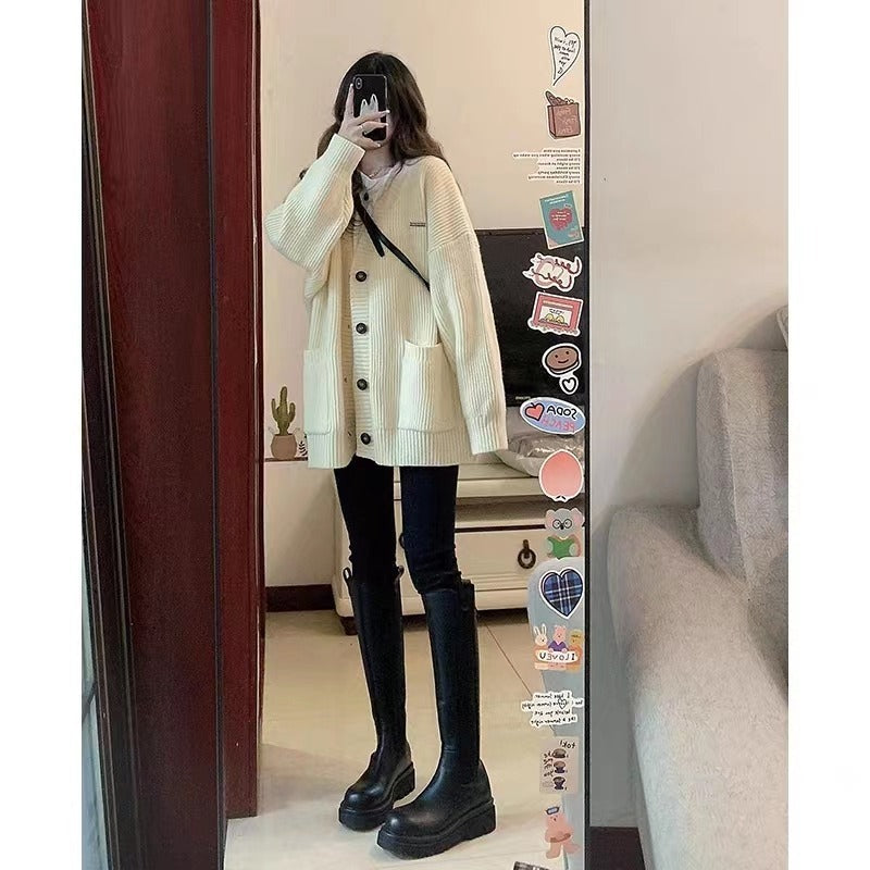 Women's Autumn/Winter V-Neck Cardigan