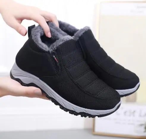 Women's Waterproof Snow Boots & Men's Casual Slip-On Winter Boots