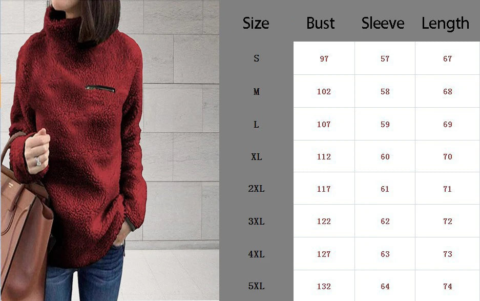 Winter Super Soft Solid Color Turtleneck Pullover Sweater for Women