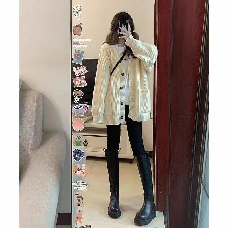 Women's Autumn/Winter V-Neck Cardigan