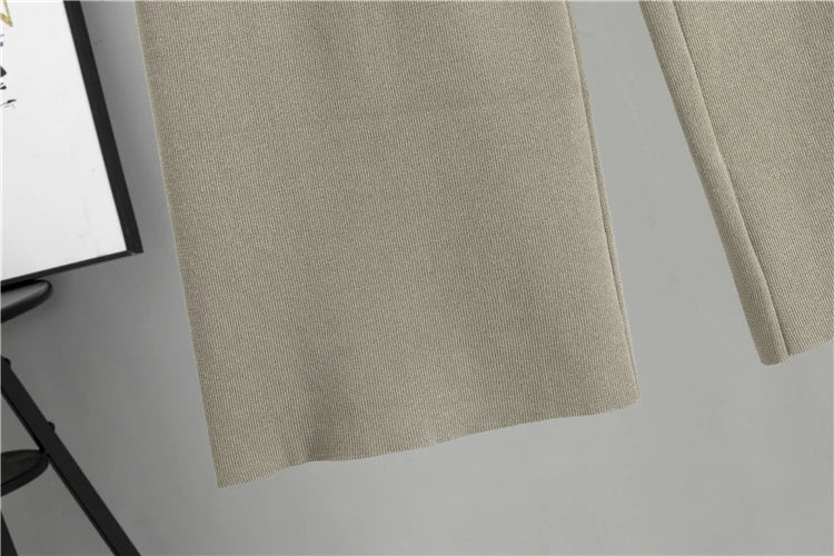 Spring Autumn 3-Piece Women Cardigan Tracksuit Set