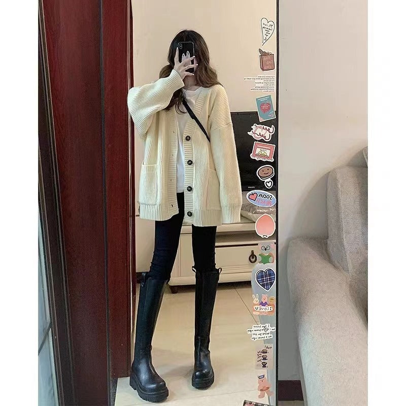 Women's Autumn/Winter V-Neck Cardigan