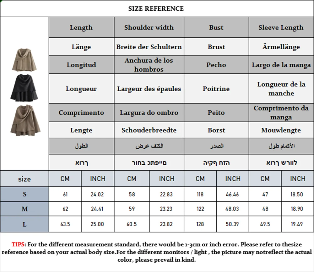 TRAF Women's Fashion Fall Winter Chic Knitted Asymmetric Jacket with Split Hem