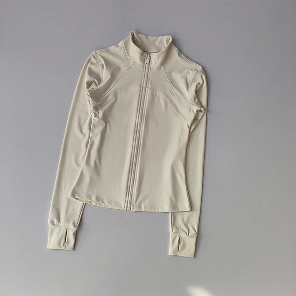 Yoga Suit Women's High-end Long Sleeved Sports Jacket Running Training Fitness Top