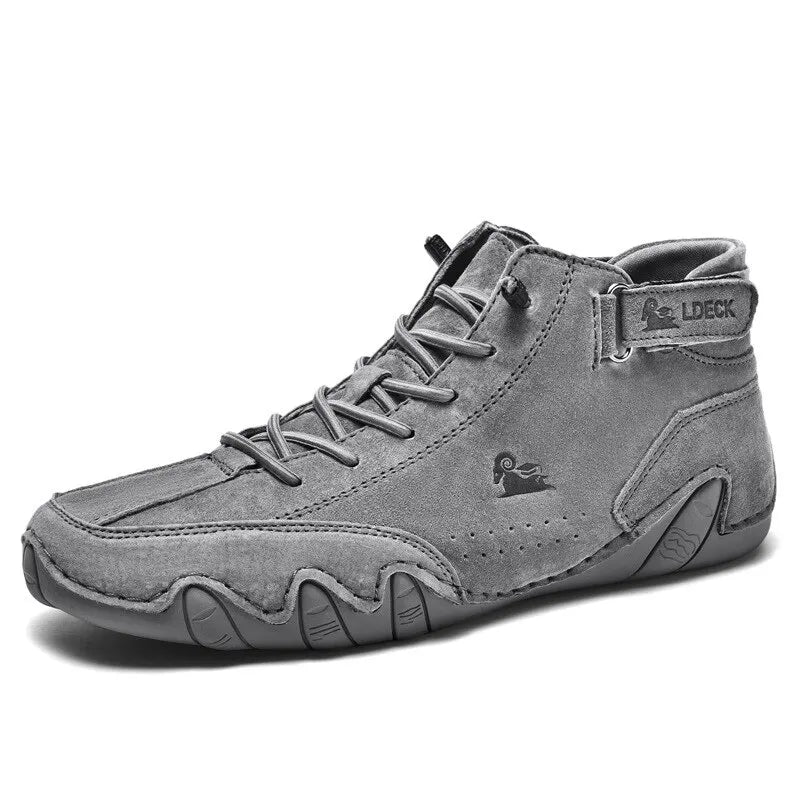 Men's Casual Motorcycle Winter Boots 2023 - Waterproof High-Top Sneakers