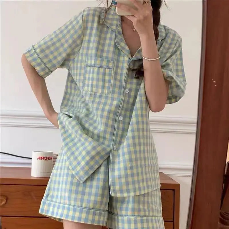 New Women Cartoon Sleepwear Pajamas – Short Pants & Short Sleeves Loungewear