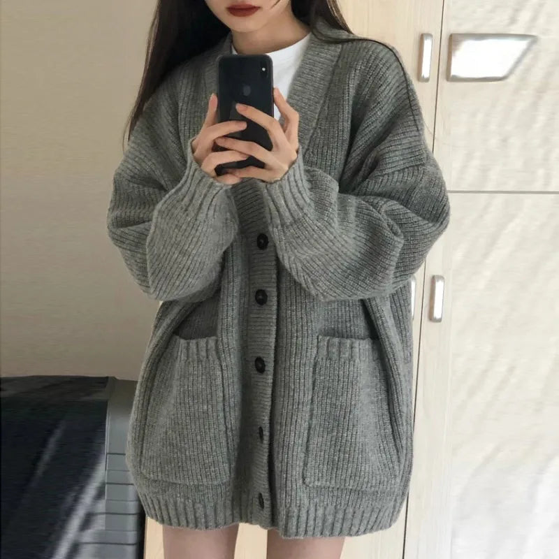 Women's Autumn/Winter V-Neck Cardigan