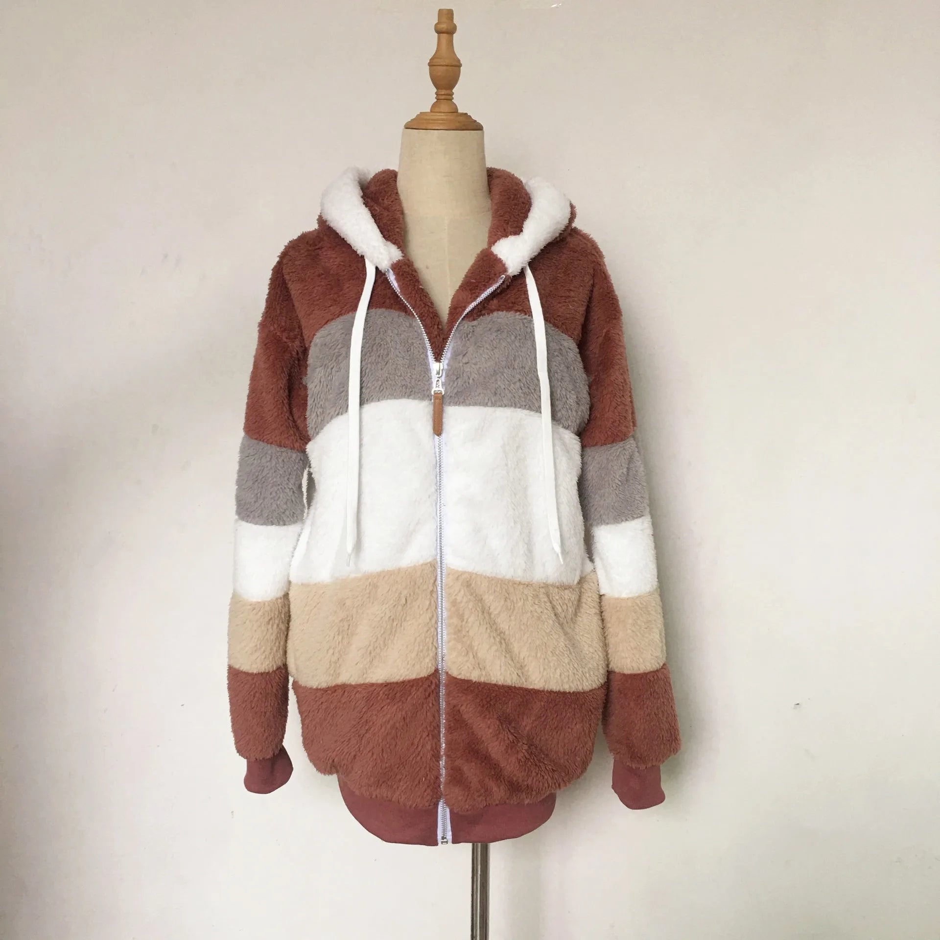 Oversized Hooded Jacket for Women - Autumn Winter Plush Coat 2023