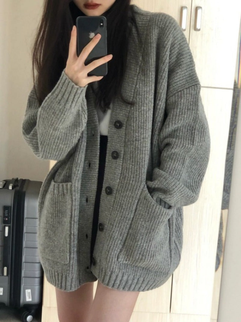 Women's Autumn/Winter V-Neck Cardigan