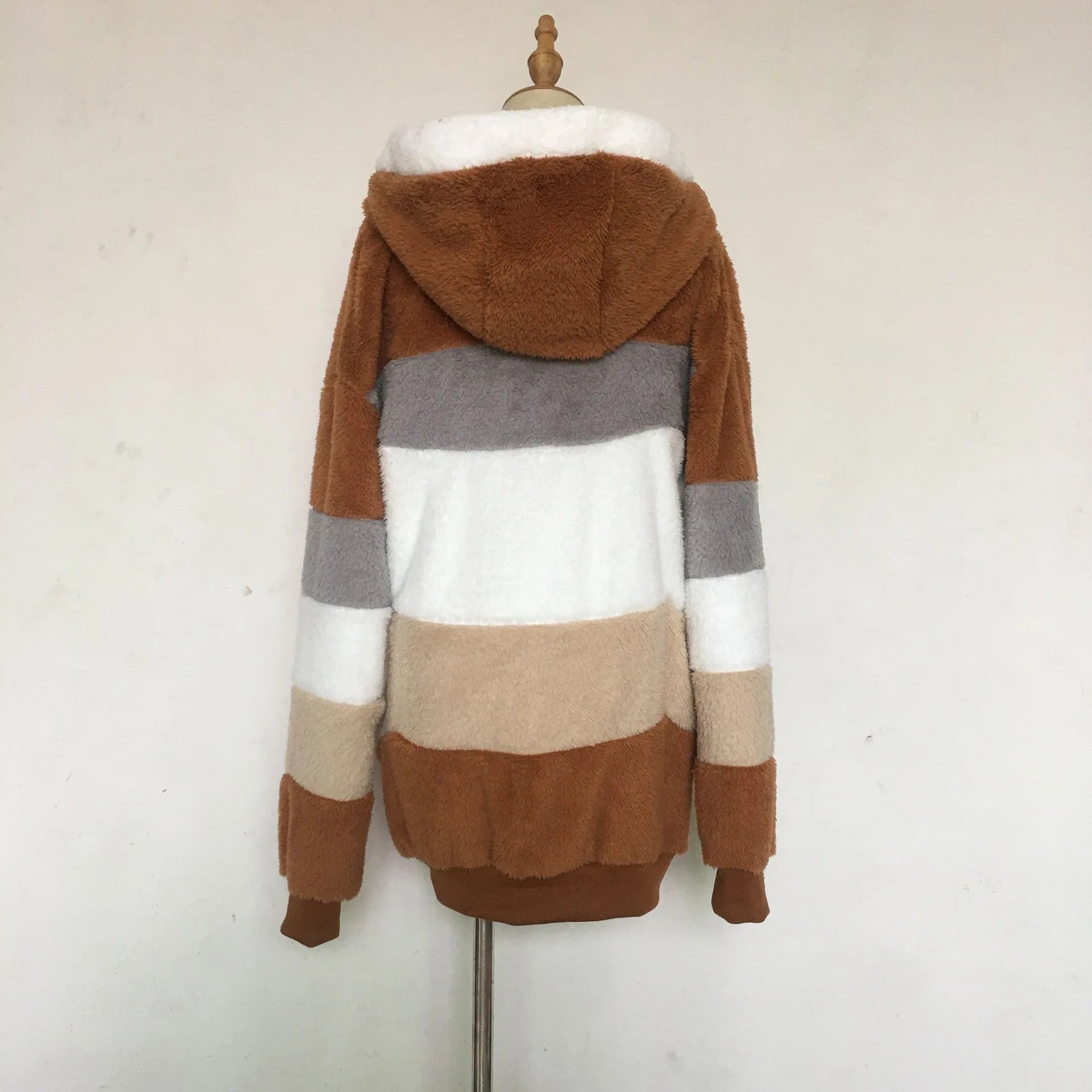 Oversized Hooded Jacket for Women - Autumn Winter Plush Coat 2023