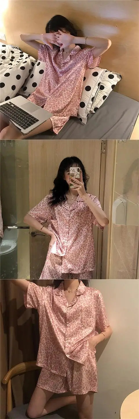 New Women Cartoon Sleepwear Pajamas – Short Pants & Short Sleeves Loungewear