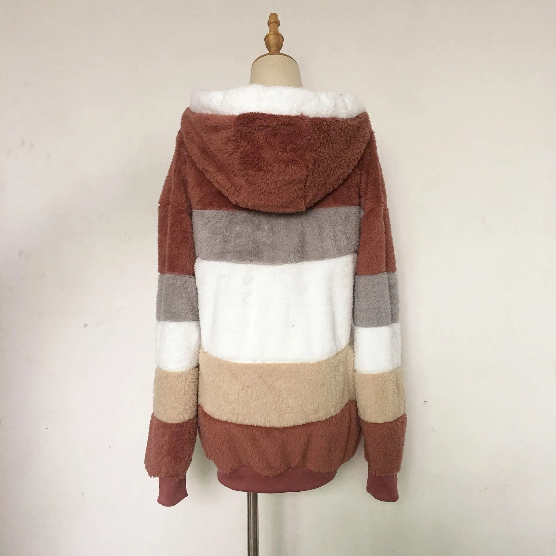 Oversized Hooded Jacket for Women - Autumn Winter Plush Coat 2023