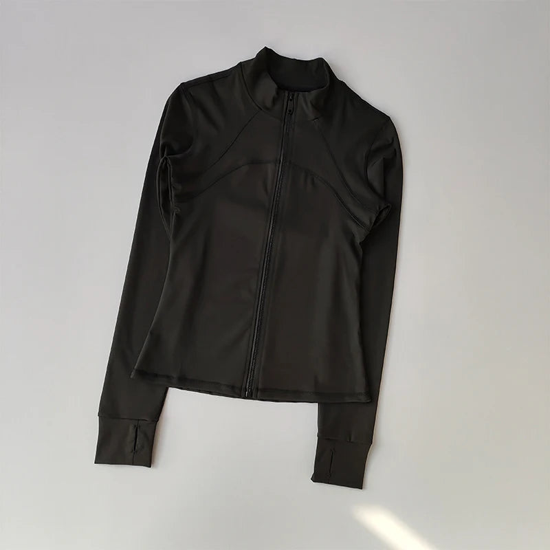 Yoga Suit Women's High-end Long Sleeved Sports Jacket Running Training Fitness Top