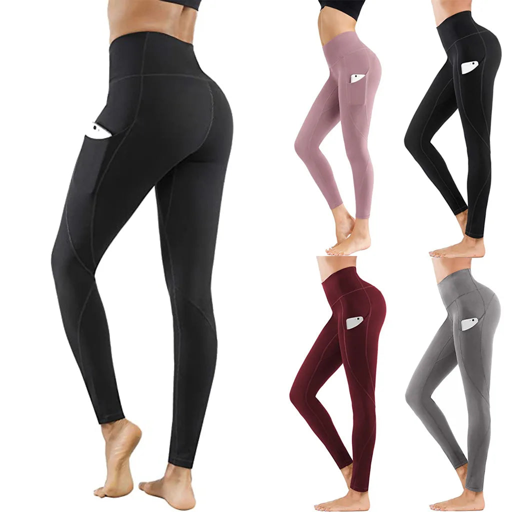 Women's High Waist Seamless Yoga Pants - Stretchy Fitness Leggings