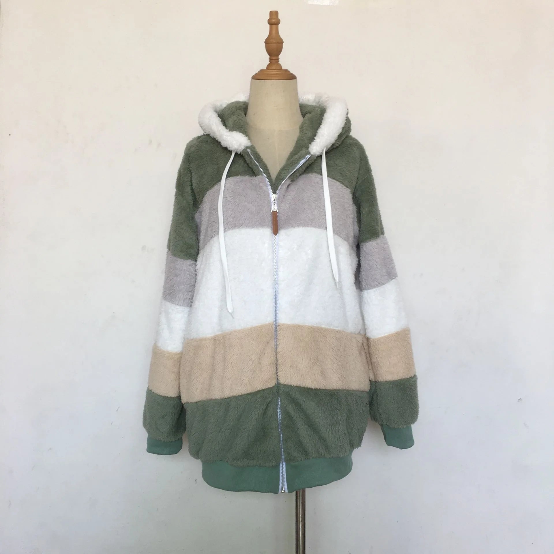 Oversized Hooded Jacket for Women - Autumn Winter Plush Coat 2023