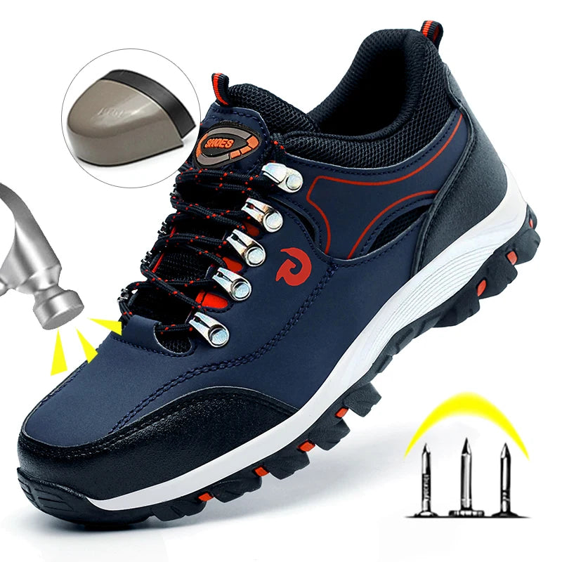 Steel Toe Cap Work Boots for Men - Puncture-Proof Safety Shoes