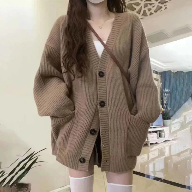 Women's Autumn/Winter V-Neck Cardigan