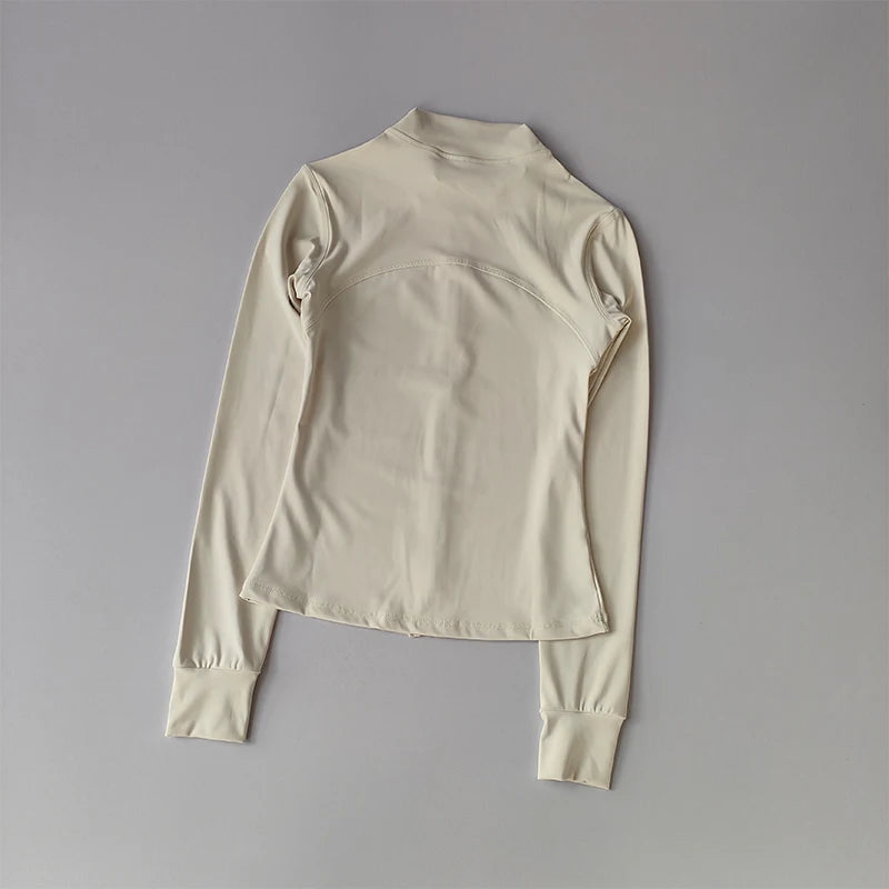 Yoga Suit Women's High-end Long Sleeved Sports Jacket Running Training Fitness Top