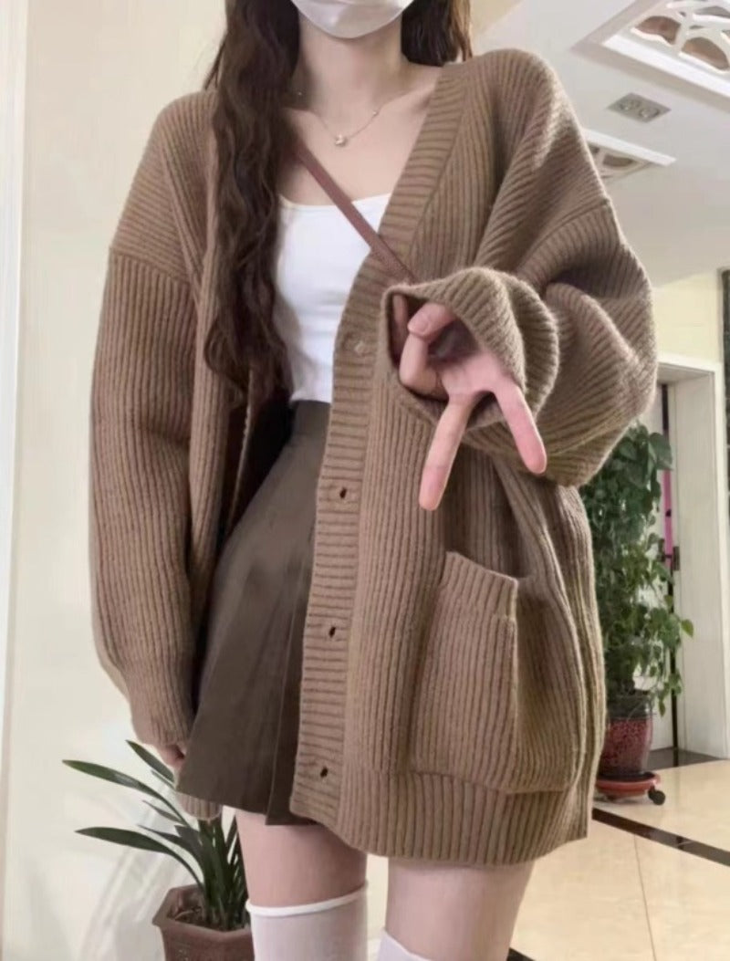 Women's Autumn/Winter V-Neck Cardigan