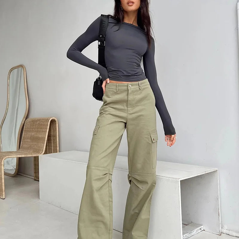 Women’s Casual Long Sleeve Slim Fit T-Shirts - Spring & Autumn Pullover Tees