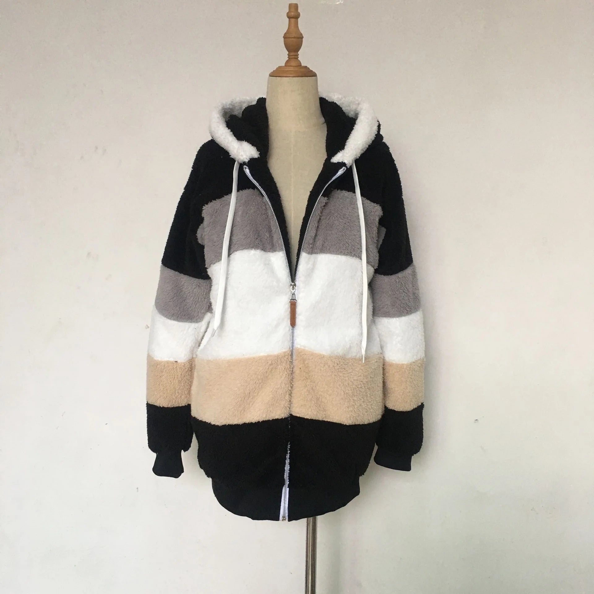 Oversized Hooded Jacket for Women - Autumn Winter Plush Coat 2023