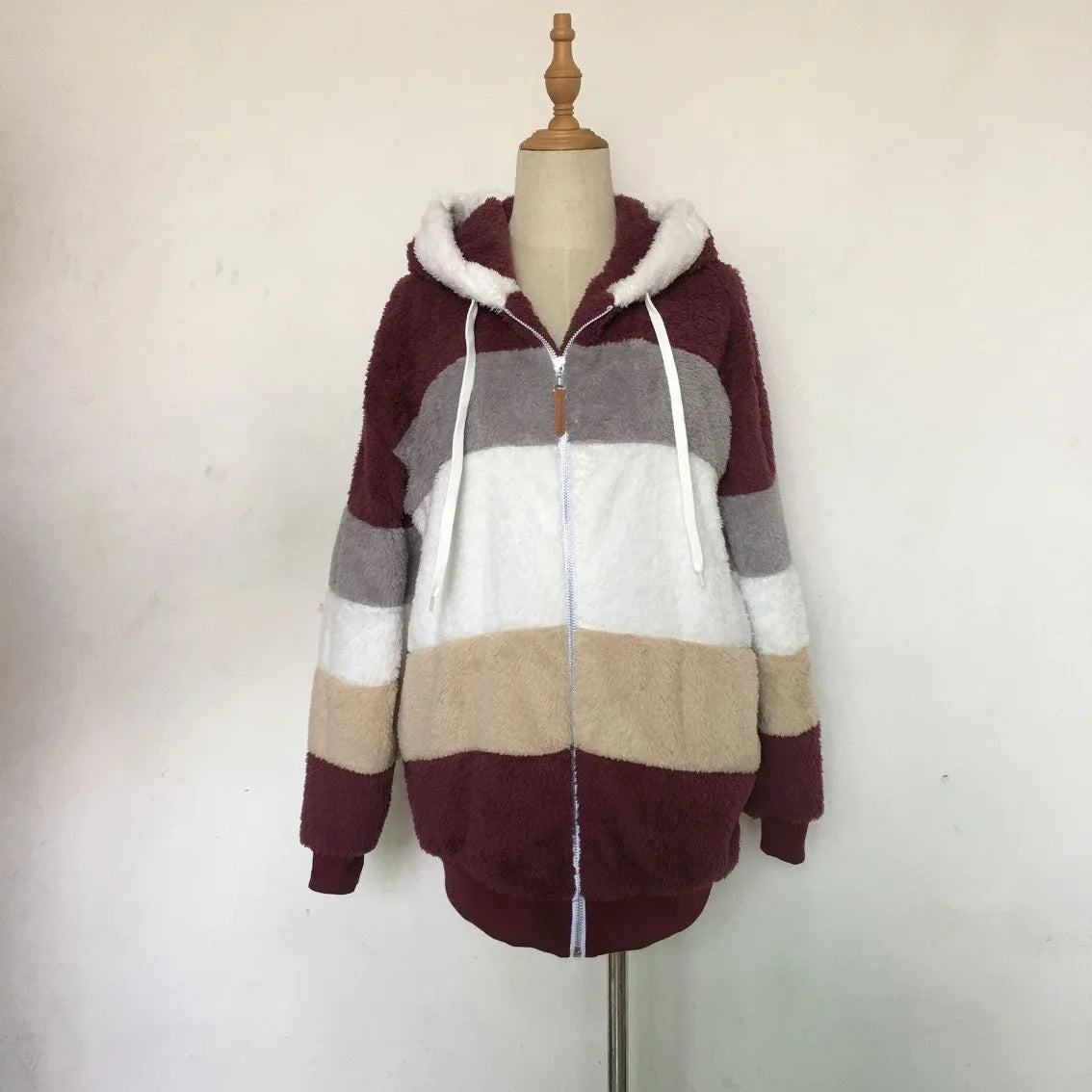 Oversized Hooded Jacket for Women - Autumn Winter Plush Coat 2023