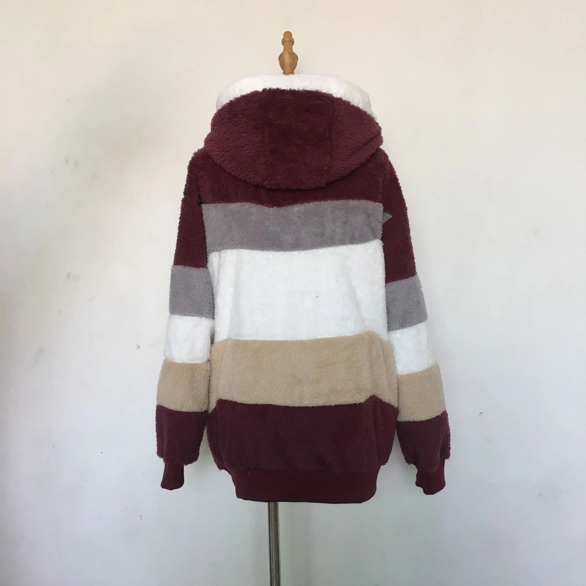 Oversized Hooded Jacket for Women - Autumn Winter Plush Coat 2023