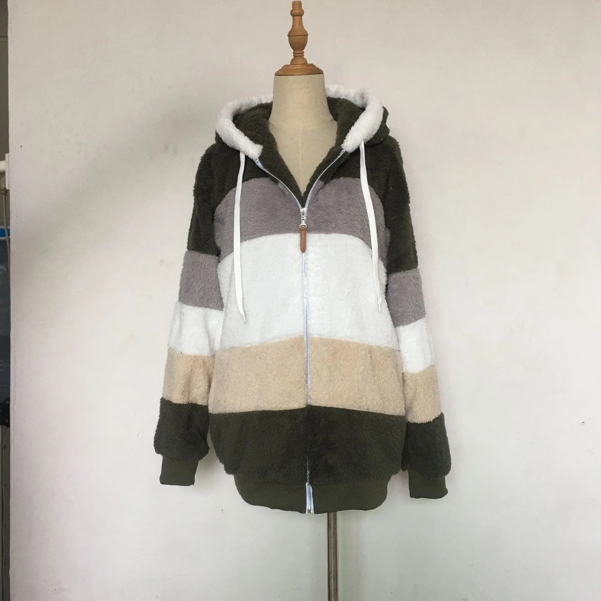 Oversized Hooded Jacket for Women - Autumn Winter Plush Coat 2023