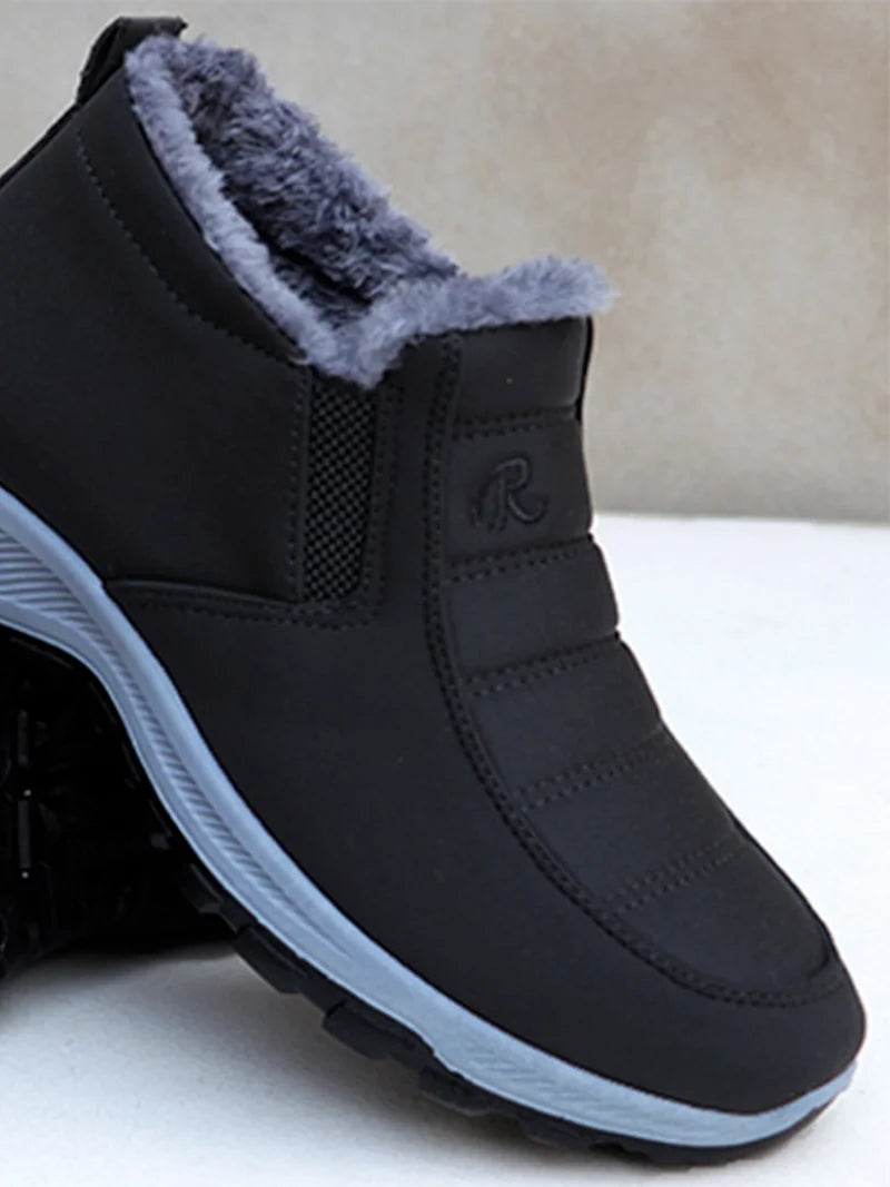 Women's Waterproof Snow Boots & Men's Casual Slip-On Winter Boots