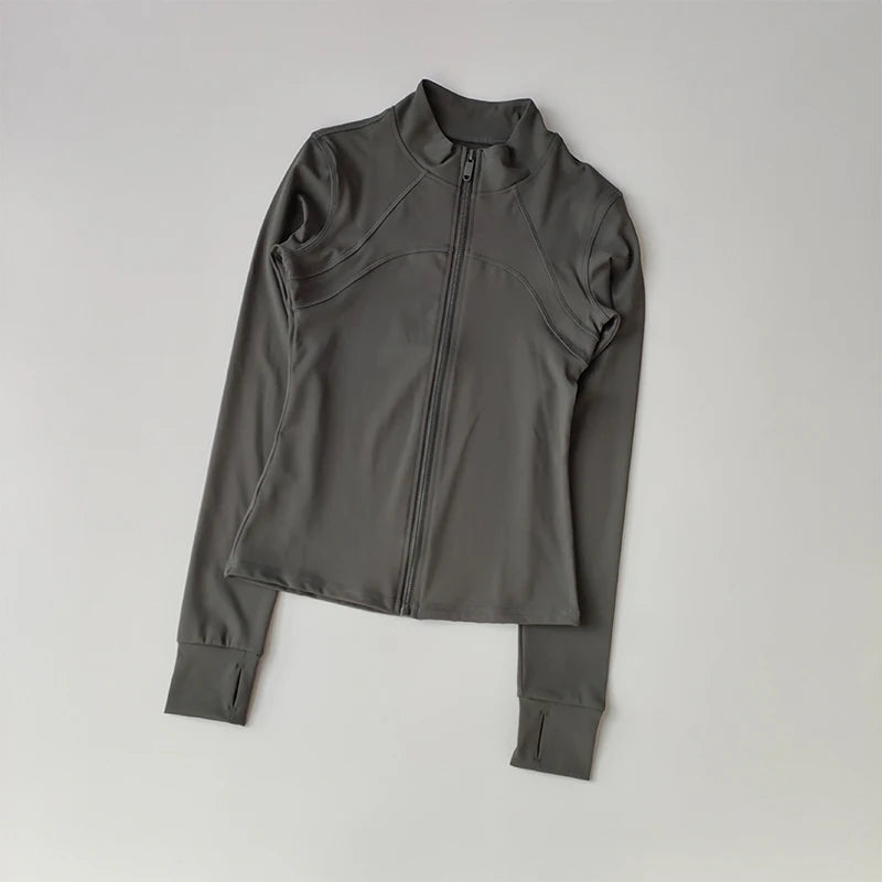 Yoga Suit Women's High-end Long Sleeved Sports Jacket Running Training Fitness Top